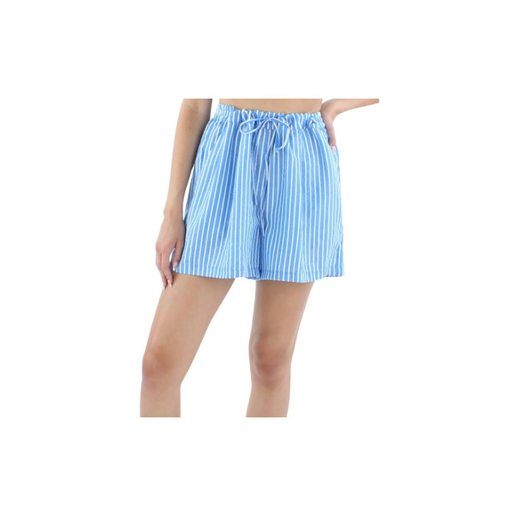 Riley & Rae Blue Striped Shorts - Small - Women's Summer Shorts - Picture 1 of 1